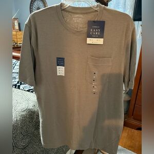 NWT Croft & Barrow Easy Care Men's Pocket T-Shirt - Gray, M